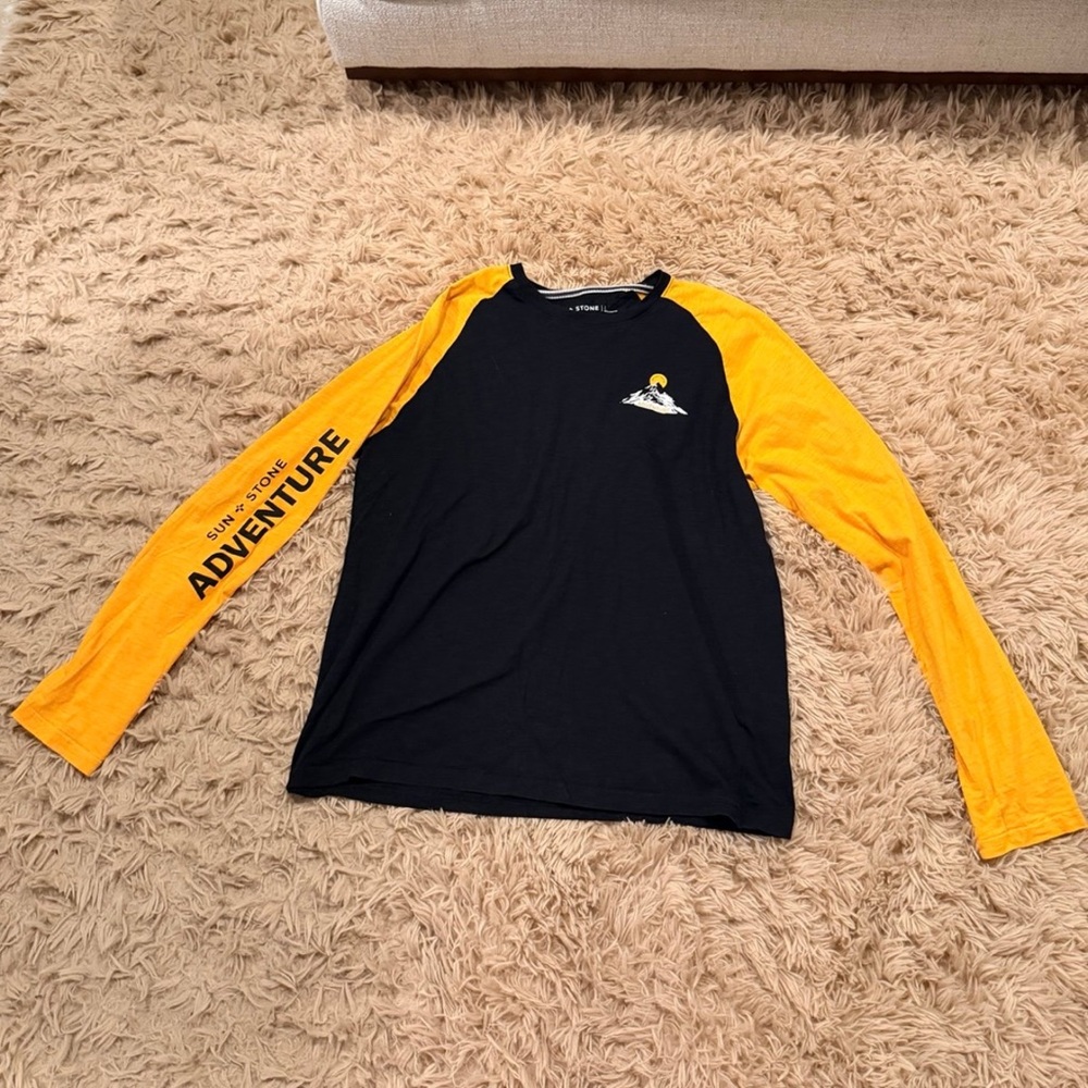 Sun + Stone Black and Yellow Shirt